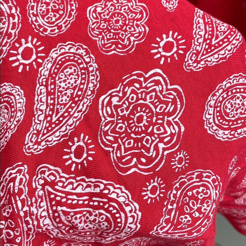 Indigo Red Patterned Maxi Dress - Picture 6 of 6